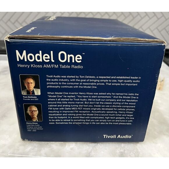 Tivoli Audio Model One AM/FM Radio M1BBS Black Cabinet - Tested - Picture 2 of 6